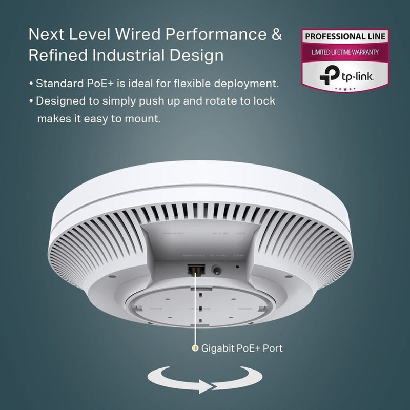 TP-Link Omada Dual Band Wifi6 5.27 Gbit/s Wireless Access Point EAP670