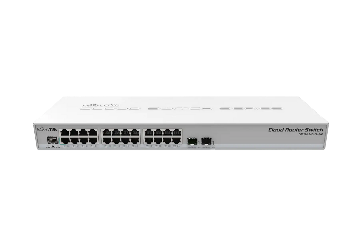 Crs326-24g-2s + rm mikrotik crs326-24g-2s + rm: versatile 24-port gigabit switch