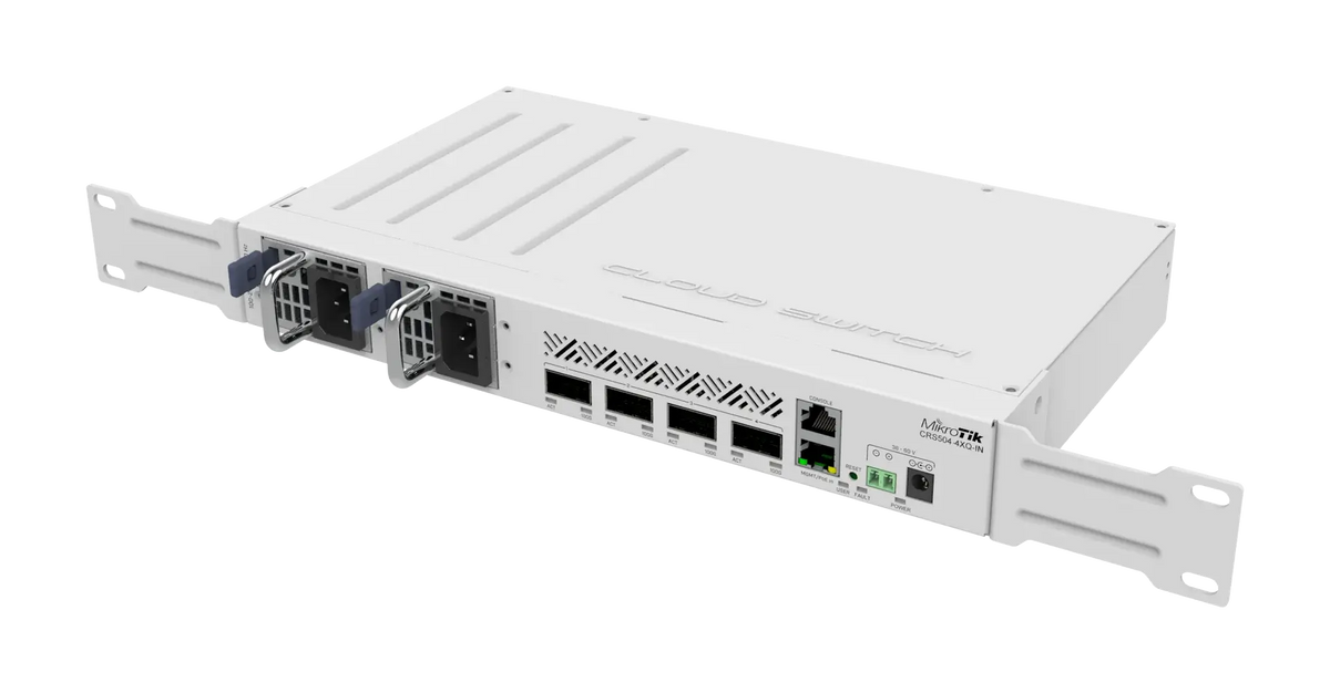 Crs504-4xq-in mikrotik crs504-4xq-in: compact 100 gigabit switch