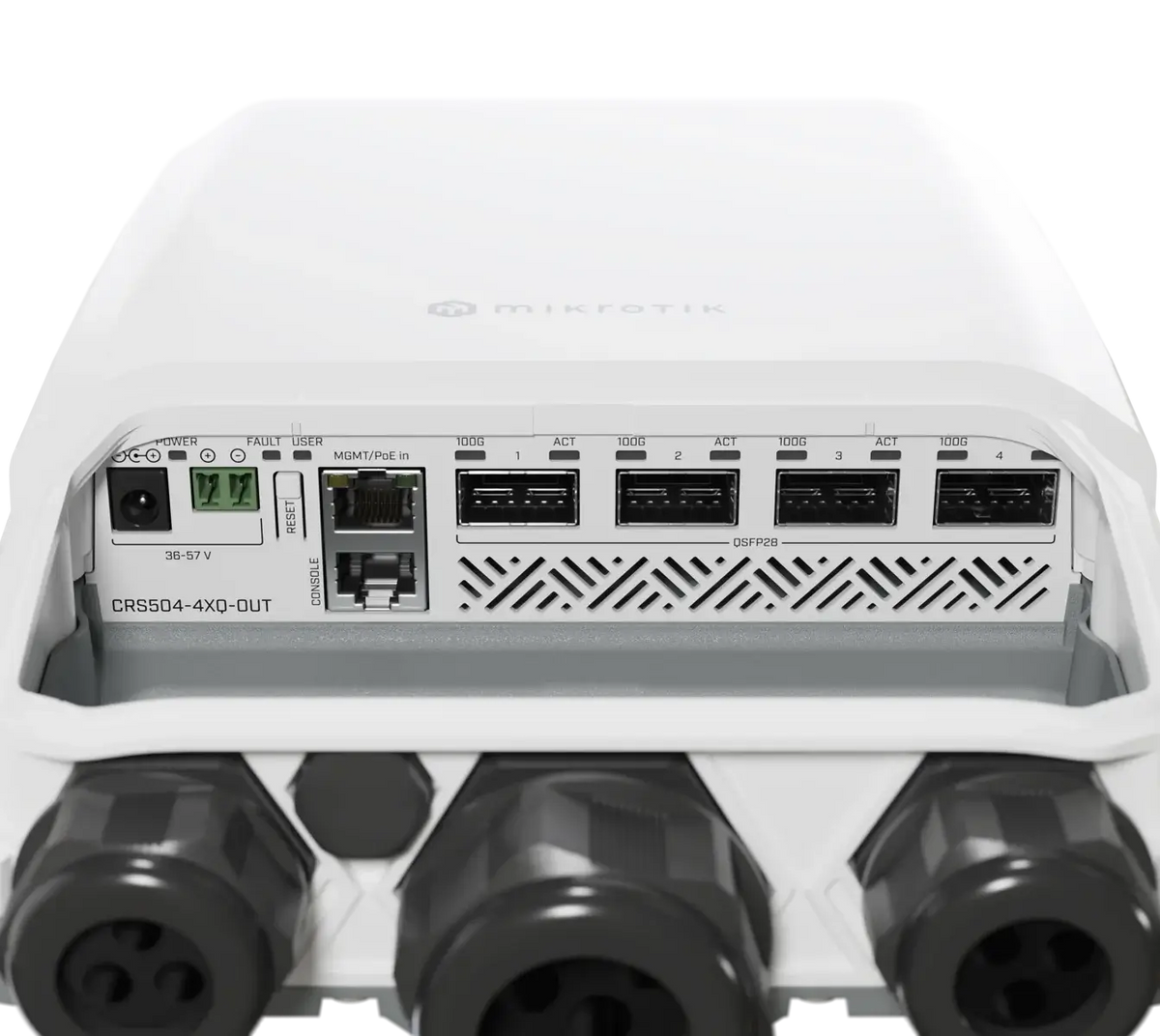 Crs504-4xq-out mikrotik crs504-4xq-out: outdoor 100 gbps networking switch
