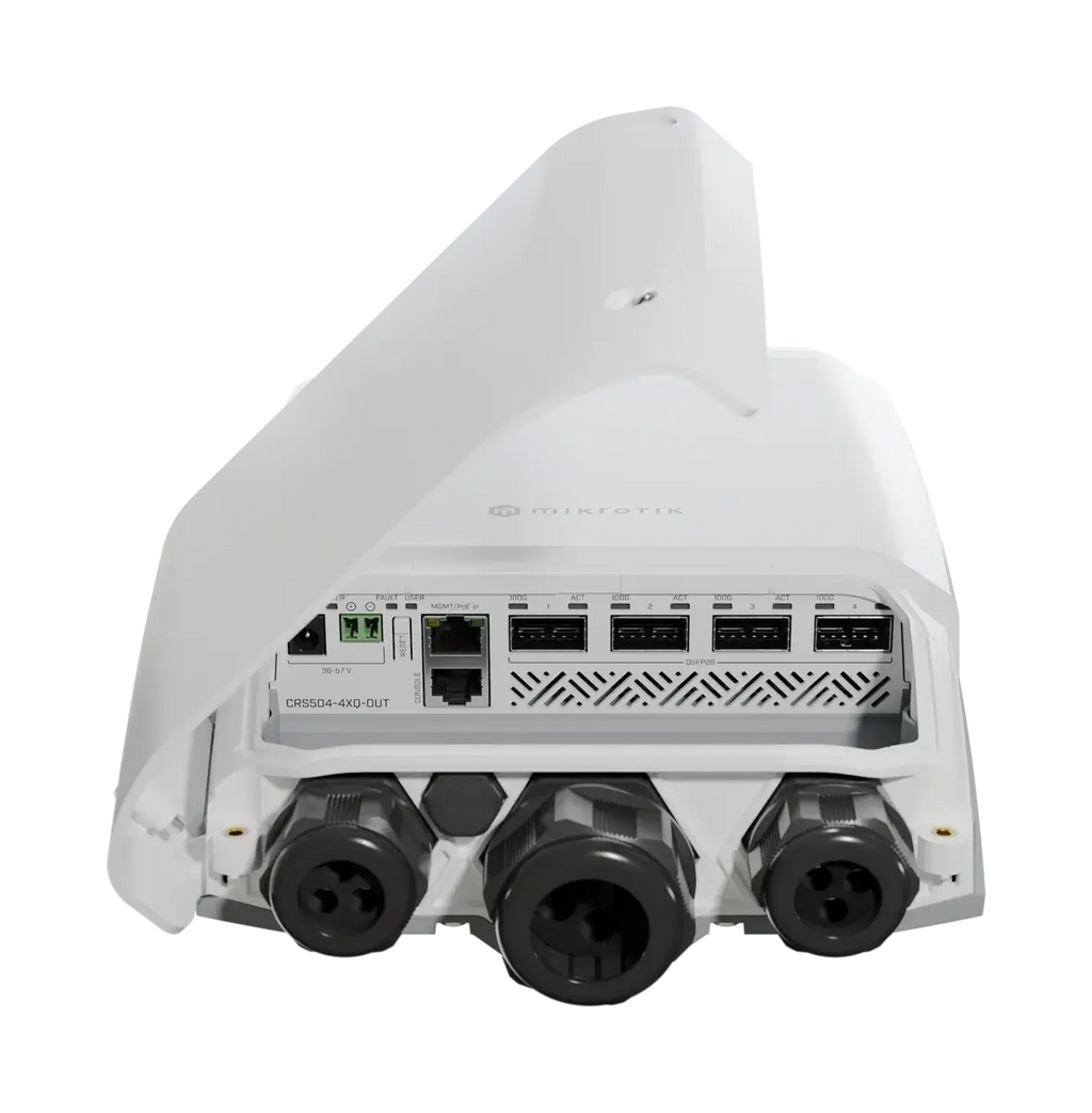 Crs504-4xq-out mikrotik crs504-4xq-out: outdoor 100 gbps networking switch
