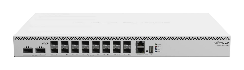 Crs518-16xs-2xq-rm mikrotik crs518-16xs-2xq-rm: enterprise 100 gigabit switch