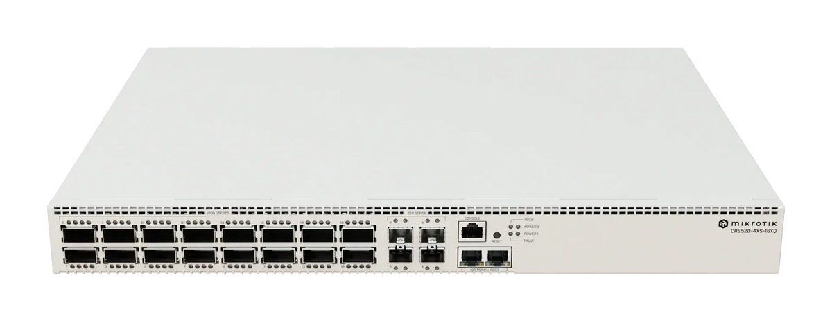 Crs520-4xs-16xq-rm mikrotik crs520-4xs-16xq-rm: unmatched 100g performance