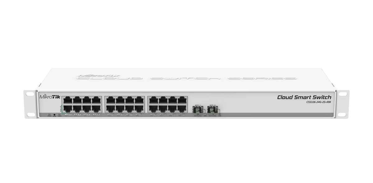Css326-24g-2s + rm mikrotik css326-24g-2s + rm: 24-port gigabit rack switch