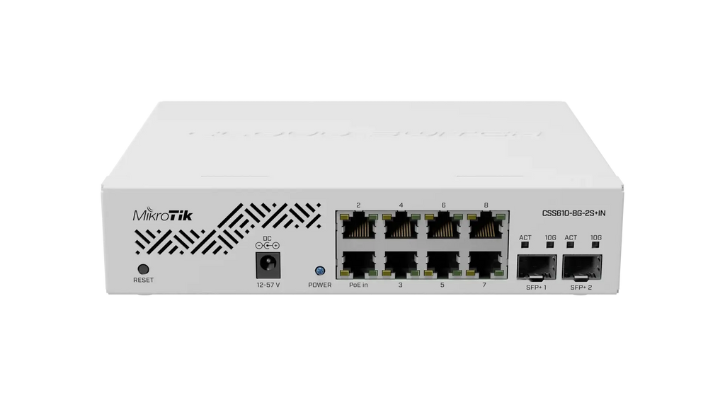 Css610-8g-2s + in mikrotik css610-8g-2s + in: the ultimate cloud smart switch