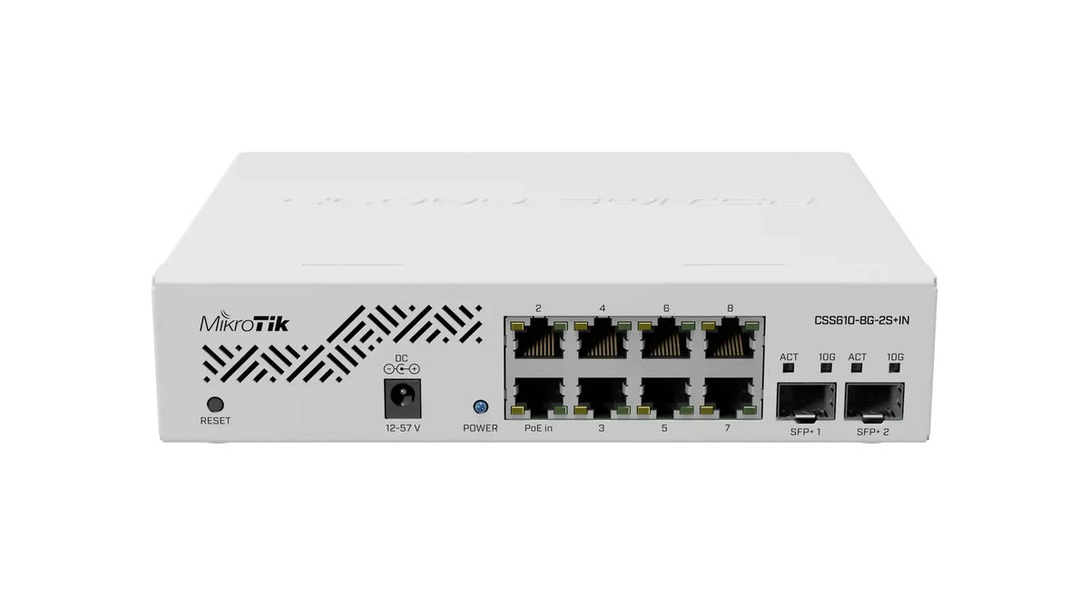 Css610-8g-2s + in mikrotik css610-8g-2s + in: the ultimate cloud smart switch