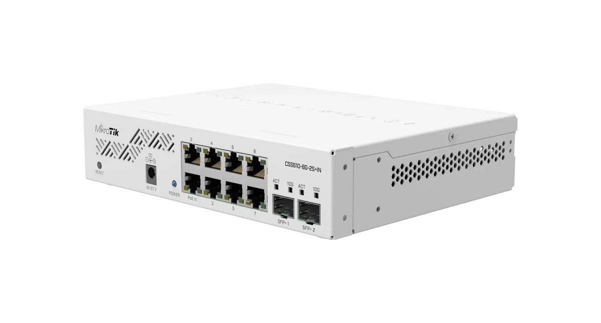 Css610-8g-2s + in mikrotik css610-8g-2s + in: the ultimate cloud smart switch