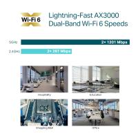 TP-LINK AX3000 Ceiling Mount WiFi 6 Access Point, w/o PSU (EAP653)