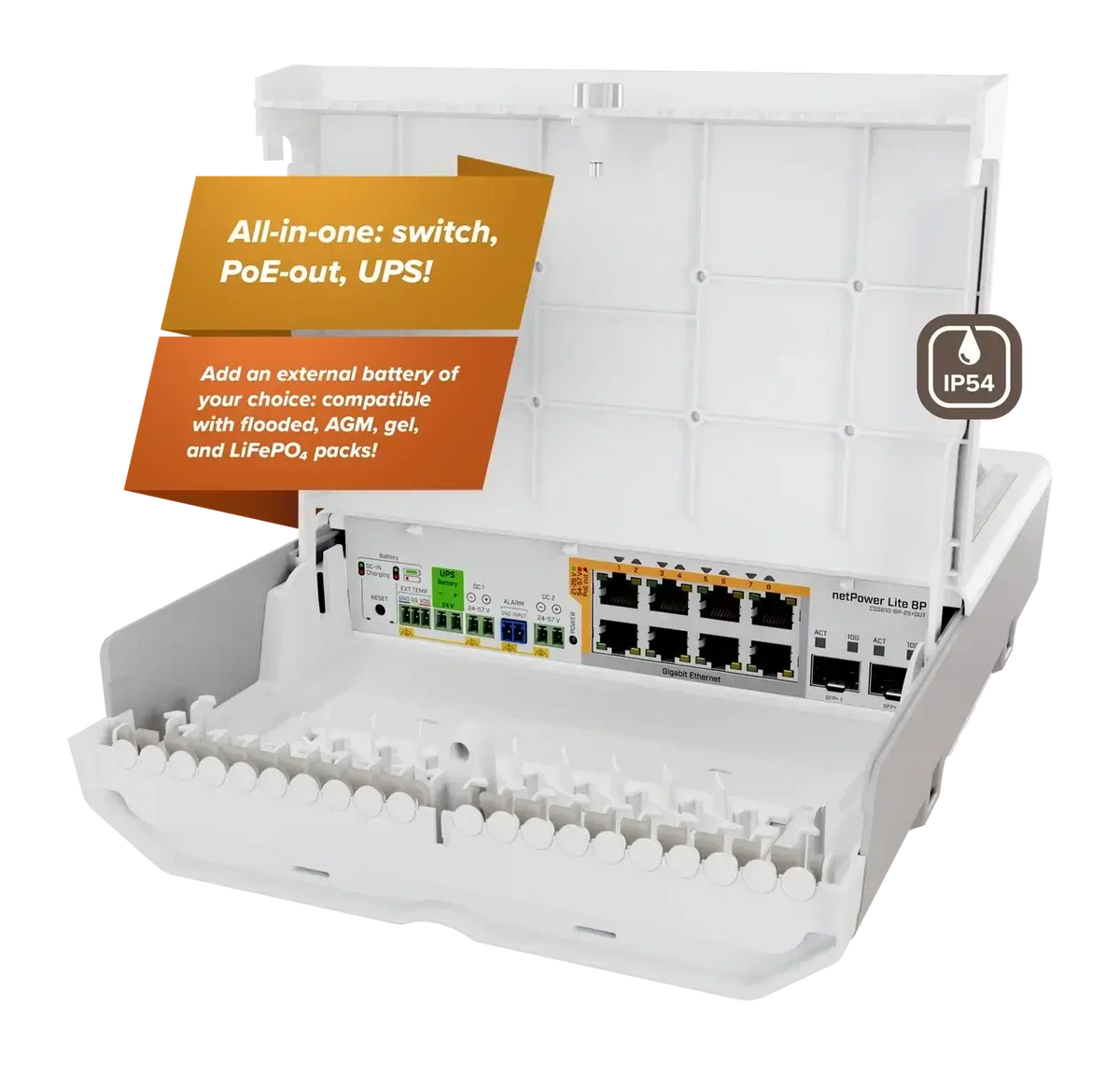 Netpower lite 8p mikrotik css610-8p-2s